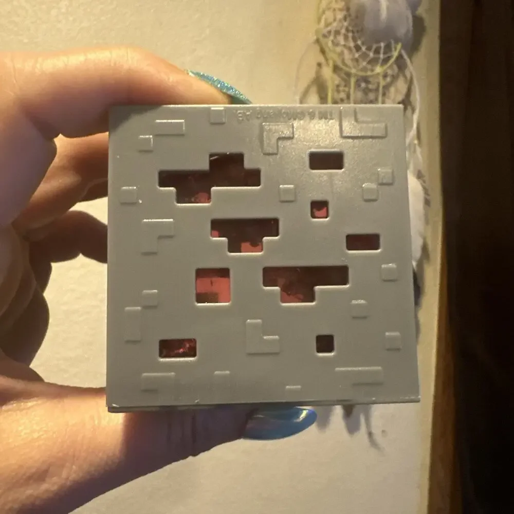 Minecraft Jelly Cube Squishy Sensory Toy, Like NeeDoh, Red